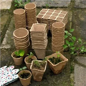 Bērnudārza papīra apaļie kvadrātveida podi